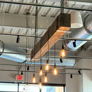 Nice lighting fixtures.