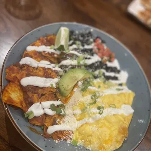 Barbacoa chilaquiles we&apos;re AMAZING! Perfect flavor, texture, huge portion and beautiful presentation. 10/10