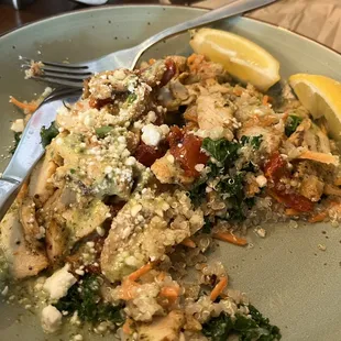 Pesto Chicken Quinoa Bowl