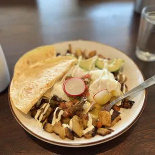 I ordered the Carne Asada Hash with basted eggs from their winter seasonal menu--so good!