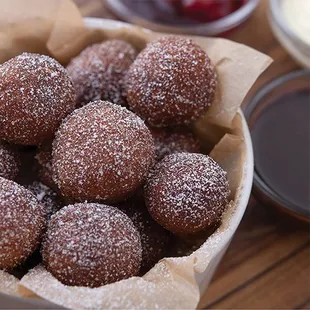 food, donuts, dough desserts