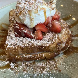 Strawberry Tres Leches French Toast