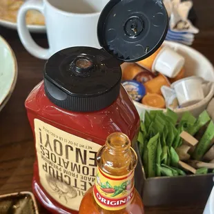The clean bottles!! This tells me a lot about their kitchen when they care enough about the bottles.