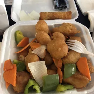 Sweet and Sour pork dinner