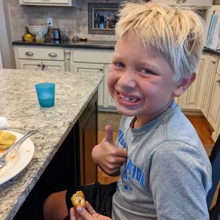 This 8 year old loving the sweet and sour shrimp!