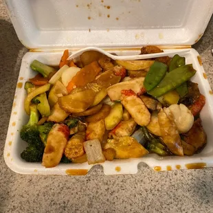 Seafood Pan Fried Noodles