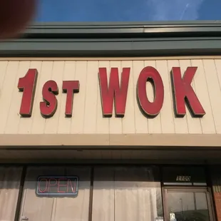 the front of the restaurant