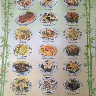 a variety of asian dishes