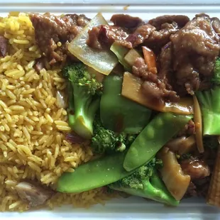 Hunan beef combo