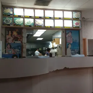 Counter to place orders