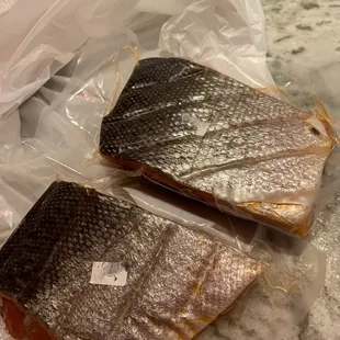 Expired smoked salmon