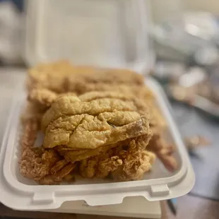 Whiting Jumbo Shrimp and Chips