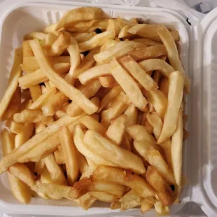 The fries was freshly cooked