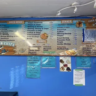 Updated menu after COVID-19