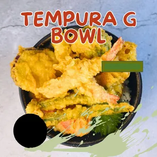 Assorted Tempura Bowl.