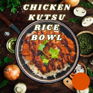 Fried chicken over rice