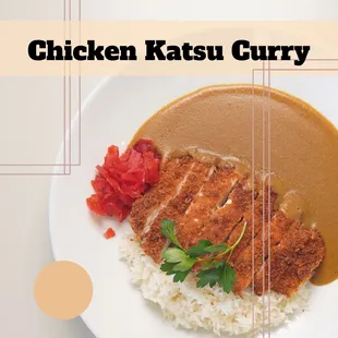 Fried chicken rice curry