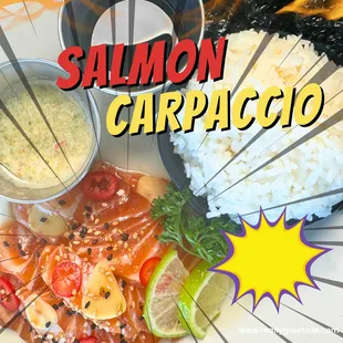 Scottish salmon marinated with soy sauce