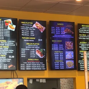 Menu as of 6/4/2021