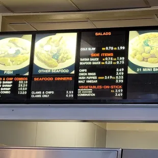 Menu as 9/22/2021