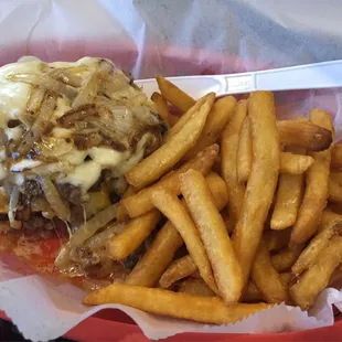 My favorite burger, Double Smash Burger. I ordered it Protein Style, which is with no bun. They also have other great dishes on their menu.