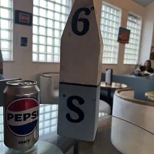 Cute signage for my Fish &amp; Chips dinner