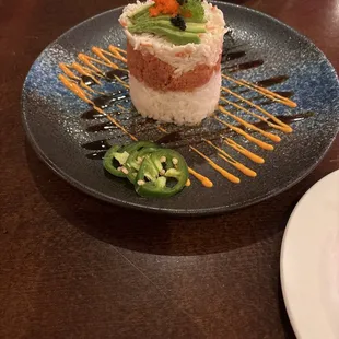 Ahi tuna tower