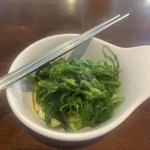 SS5. Seaweed Salad with cucumbers and great addition