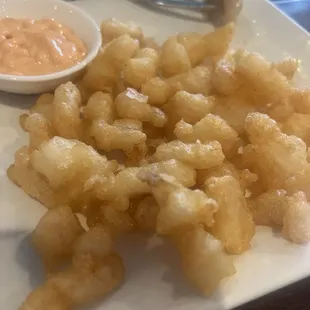 A7. Rocky Shrimp with spicy sauce on the side