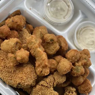 2 Catfish Steaks with 1 Side and Drink...Fried Okra! Best in 3 counties!