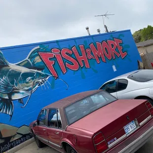 Outside the building