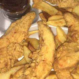 fish and chips, food