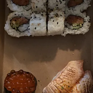 a variety of sushi