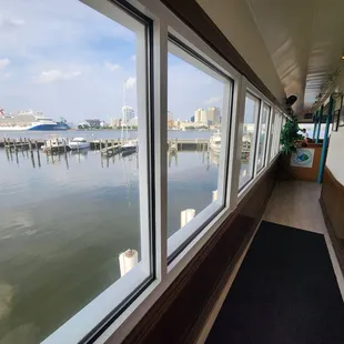 Corridor from bar area to dining room
