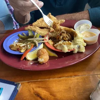Fried Flounder Dinner