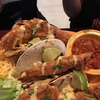 Fried Flounder Tacos