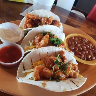 Buffalo Shrimp Tacos