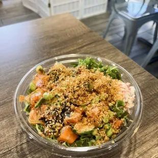 Regular Poke Bowl ($19.95, 4/5 stars)