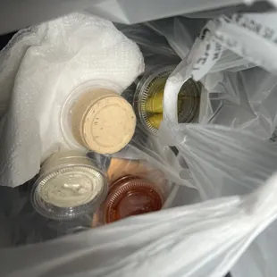 Extra tartar &amp; hot sauce