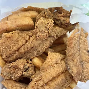 Oyster and fish meal