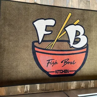 Cute mat at the entrance