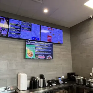 Menu board