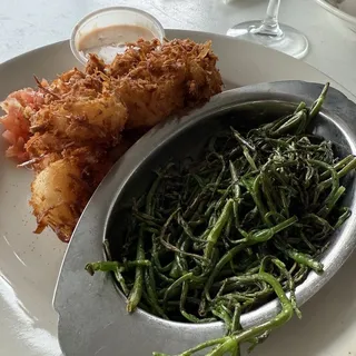 Hand-Dipped Coconut Shrimp Dinner