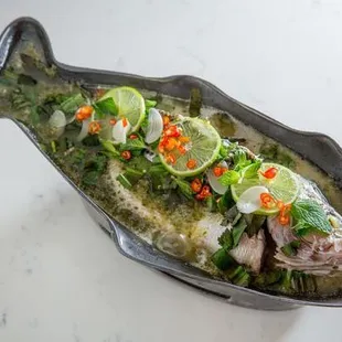 Steamed fish