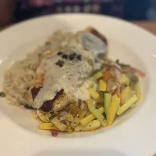 Shrimp and crab stuffed fish