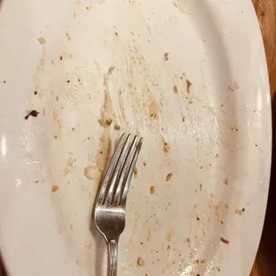 This is my clean plate. I'm so full.