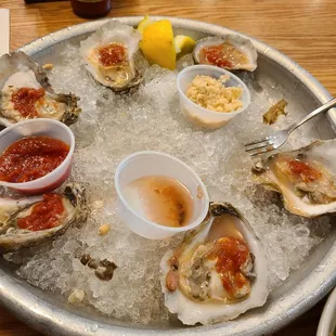 Half shell rsw... sorry added all the fixins before I remembered to take a pic. Oops LOL