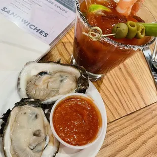 Oyster with Bloody Mary