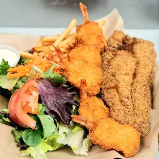 Fried Catfish &amp; Shrimp Combo