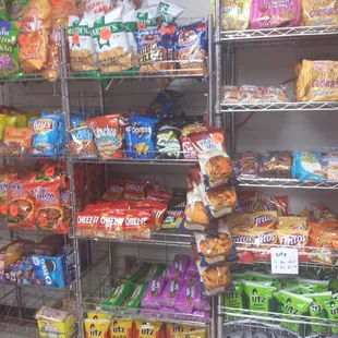 a variety of snacks and snacks
